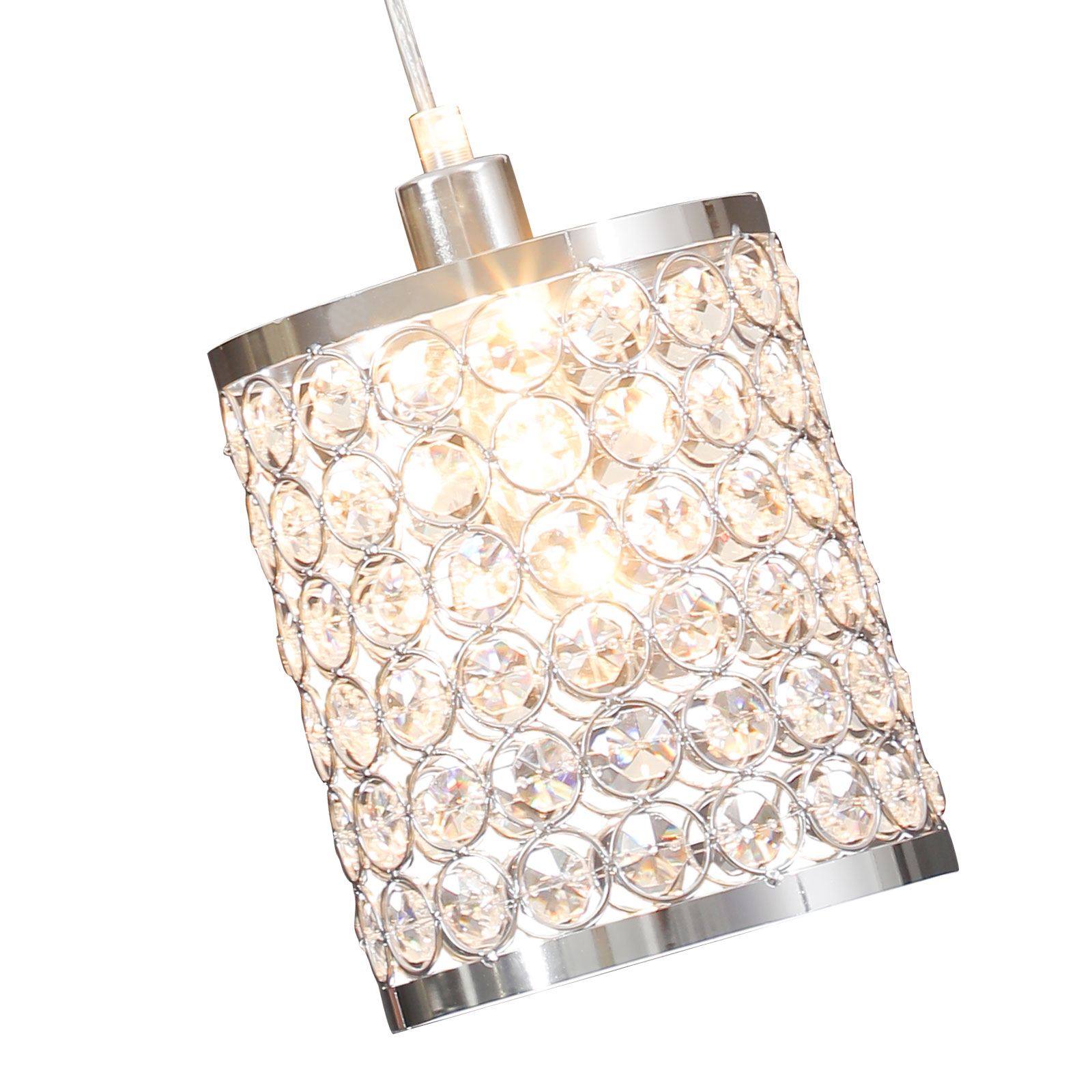 3pc Modern LED Crystal Ceiling Light Dining Room Pendant Lamp Lighting Chandelier for Kitchen, Restaurant, Living Room, Office (E12)