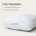 thumbnail image 2 of Essence Down Alternative Pillow Set of 2, Queen Size, Best Pillows for Sleeping, Adjustable Alternative to Down Pillows, Luxury Hotel Pillow for Back, Stomach or Side Sleepers, 2 of 8