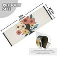 thumbnail image 5 of Yayeee Runner Rug for Bedroom 2'x6' Machine Washable Hallway Non Slip Mat, Black Flowers, 5 of 8