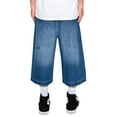 thumbnail image 4 of Victorious Men's Ultra Baggy Y2K Denim Jorts DS2114 INDIGO Size 40, 4 of 5