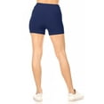 thumbnail image 3 of Women's Plus Size Casual Soft Stretch Elastic Waist Solid Workout Short Pant, 3 of 5