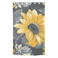 thumbnail image 2 of Sunflowers and Leaves Blackout Curtain Panels Drapes Privacy Assured with Light Filtering Curtains for Living room Bedroom Bathroom Window, 2 of 6