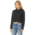 thumbnail image 2 of Bella + Canvas Womens Cropped Fleece Hoodie, 2 of 3