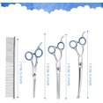 thumbnail image 2 of HELIAHOO Ciseaux de Toilettage pour Chiens, Kit de Toilettage 4 en 1 pour Chats et Chiens, Kit de Toilettage en Acier, Ciseaux Arrondis pour Chiens pour Toilettage, Toilettage pour Salon à Domicile AZ83-17269, 2 of 7