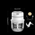 thumbnail image 2 of MesaSe Electric Garlic Masher Mini Crusher Chopper Firm Durable USB Charging Food Processor for Garlic Pumpkin Minced Meat, 2 of 6
