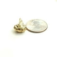 thumbnail image 3 of New 14k yellow gold 3D hollow buddha buda buddah pendant charm fine jewelry 1.6g, 3 of 12