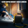 thumbnail image 2 of Foco de Construcción LED de 150W con Trípode y Cable de 4M, Luz de Trabajo Impermeable IP66 para Taller, Mantenimiento O Sitio de Construcción, 2 of 6