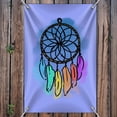 thumbnail image 3 of Dream Catcher with Rainbow Feathers Watercolor Sketch Home Business Office Sign, 3 of 3