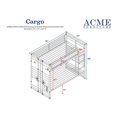 thumbnail image 5 of Acme Cargo Metal Frame Twin over Twin Bunk Bed, Multiple Colors, 5 of 5