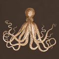 thumbnail image 3 of CafePress - Brown Octopus Dark T Shirt - Men's Classic Graphic Cotton T-Shirt, 3 of 4