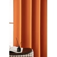 thumbnail image 5 of Ruthy's Textile 2 Piece Thermal Room Darkening Blackout Window Curtain Grommet Panels 54" X 84" Total Width 108" X 84" Orange, 5 of 5