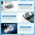 thumbnail image 5 of Superday Portable Washing Machine, 2 In 1 Small Washing Machine and Spin Dryer Combo, 17.6lbs Compact Mini Twin Tub Laundry Machine for Camping, Apartments, Dorms, College Rooms, RV, Delicates, Grey, 5 of 9