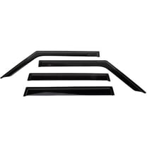 Side Window Deflector 4 Piece Set - Compatible with 2018 - 2020 Jeep Wrangler 4-Door 2019