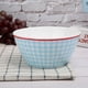 thumbnail image 4 of Hermoso tazón grande para comida, recipiente para sopa y ensalada, vajilla de cocina para uso comercial doméstico, cuadros azules claros, 4 of 10