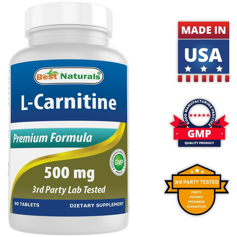 best rated l carnitine Best Naturals L-Carnitine 500 MG Capsules, 90 Ct - Energy Fuel, Fitness  Support, Transports Fatty Acids