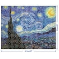 thumbnail image 4 of Mindbogglers Gold 1500-Piece Jigsaw Puzzle, Starry Night by Van Gogh, for Adults, 33x26in, 4 of 8