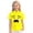 1-Yellow51421, variant on WOYY Girls Short Sleeve Shirt Cool Cartoon Expression Print Button Down Shirt, Sizes 3-15
