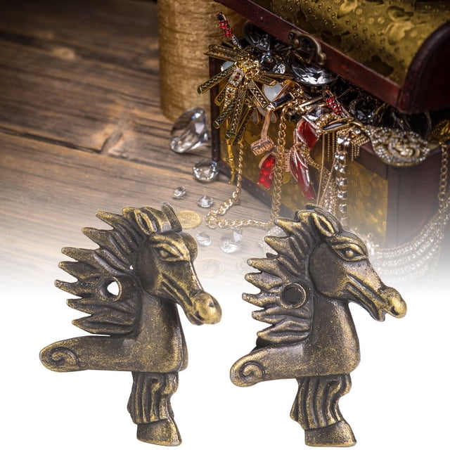 Patas decorativas para joyero, 8 piezas de patas para muebles con forma de cabeza de caballo, herrajes para patas, tecnología innovadora