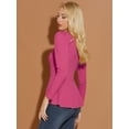 thumbnail image 4 of CamiBásiDe ManLarCon Cuello Redondo Y Peplum Informal PaMujer CiruepúrpuS, 4 of 6