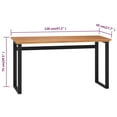 thumbnail image 2 of vidaXL Desk Console Table Computer Desk Home Office Study Desk Solid Wood Teak, 2 of 6