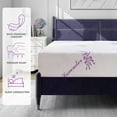 8 inches Twin Mattress, USA Made Memory Foam Bed in a Box with Lavender