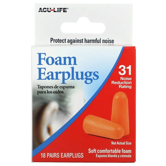 Flents Foam Earplugs, 18 Pairs