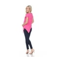 thumbnail image 3 of White Mark MTR1288-04-S Maternity Myla Embellished Tunic Dress, Fuchsia - Small, 3 of 3