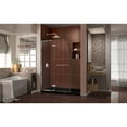 thumbnail image 2 of DreamLine Aqua Ultra 30 in. D x 60 in. W x 74 3/4 in. H Frameless Shower Door in Chrome and Left Drain Black Base Kit, 2 of 13
