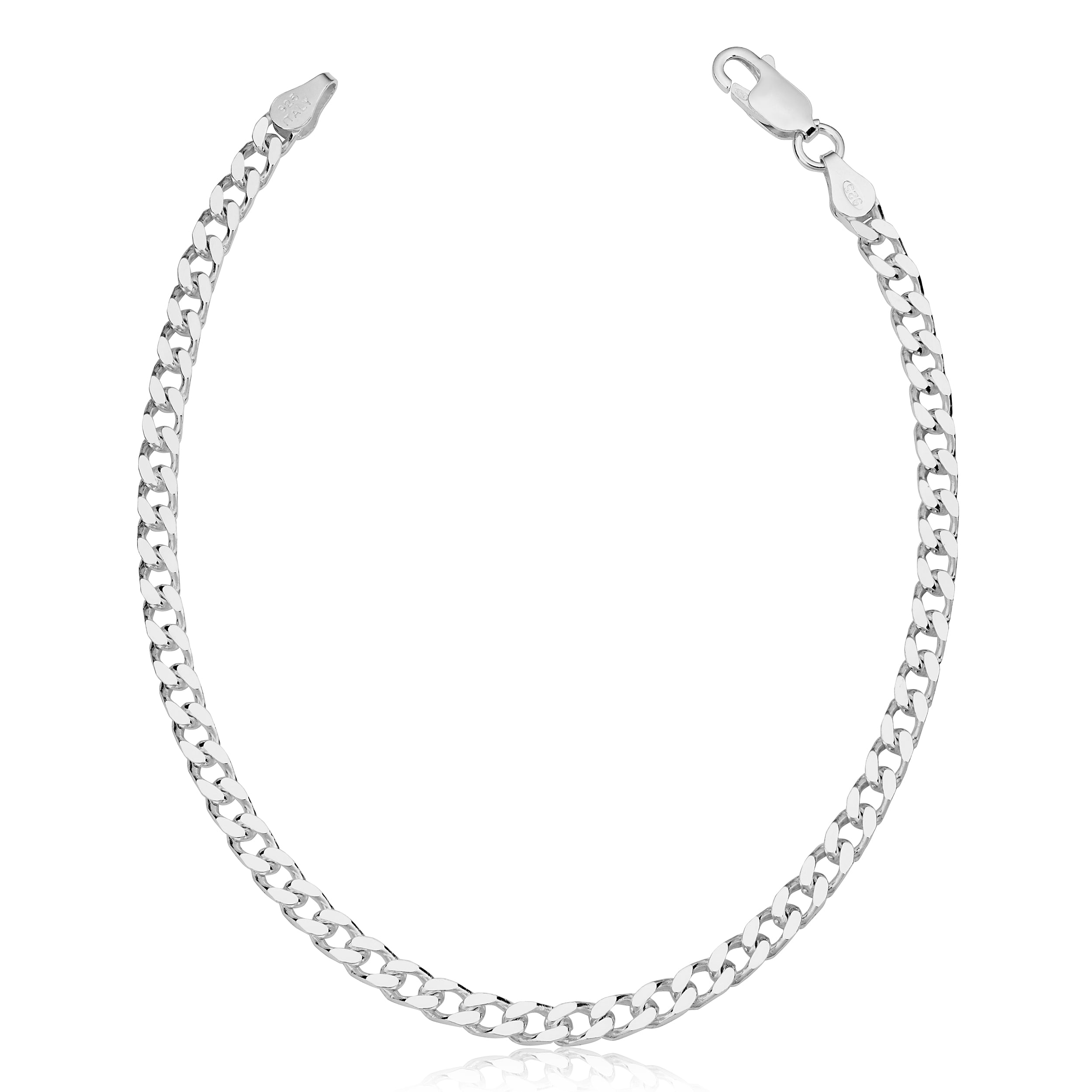 925 Sterling Silver Classic Curb Link Chain Bracelet (3.5 mm , 8.5 inch)