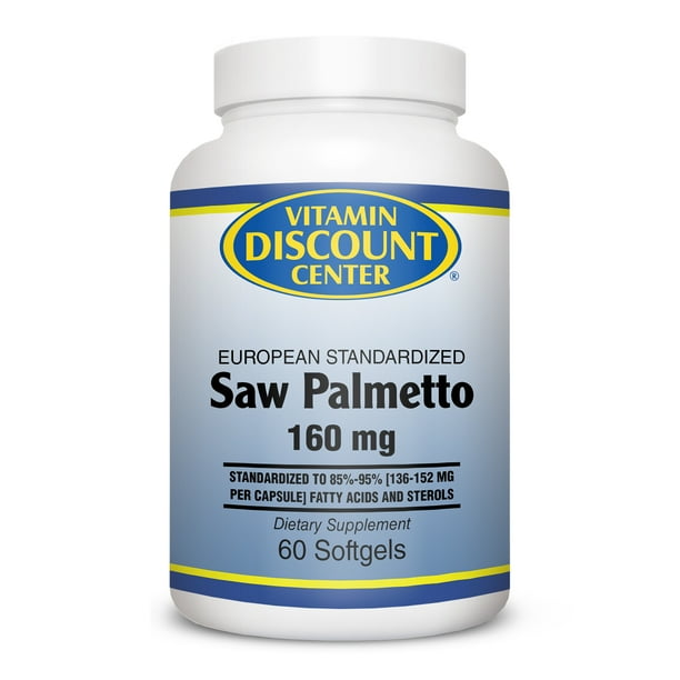 Saw Palmetto Extract 160 mg by Vitamin Discount Center 60 Softgels