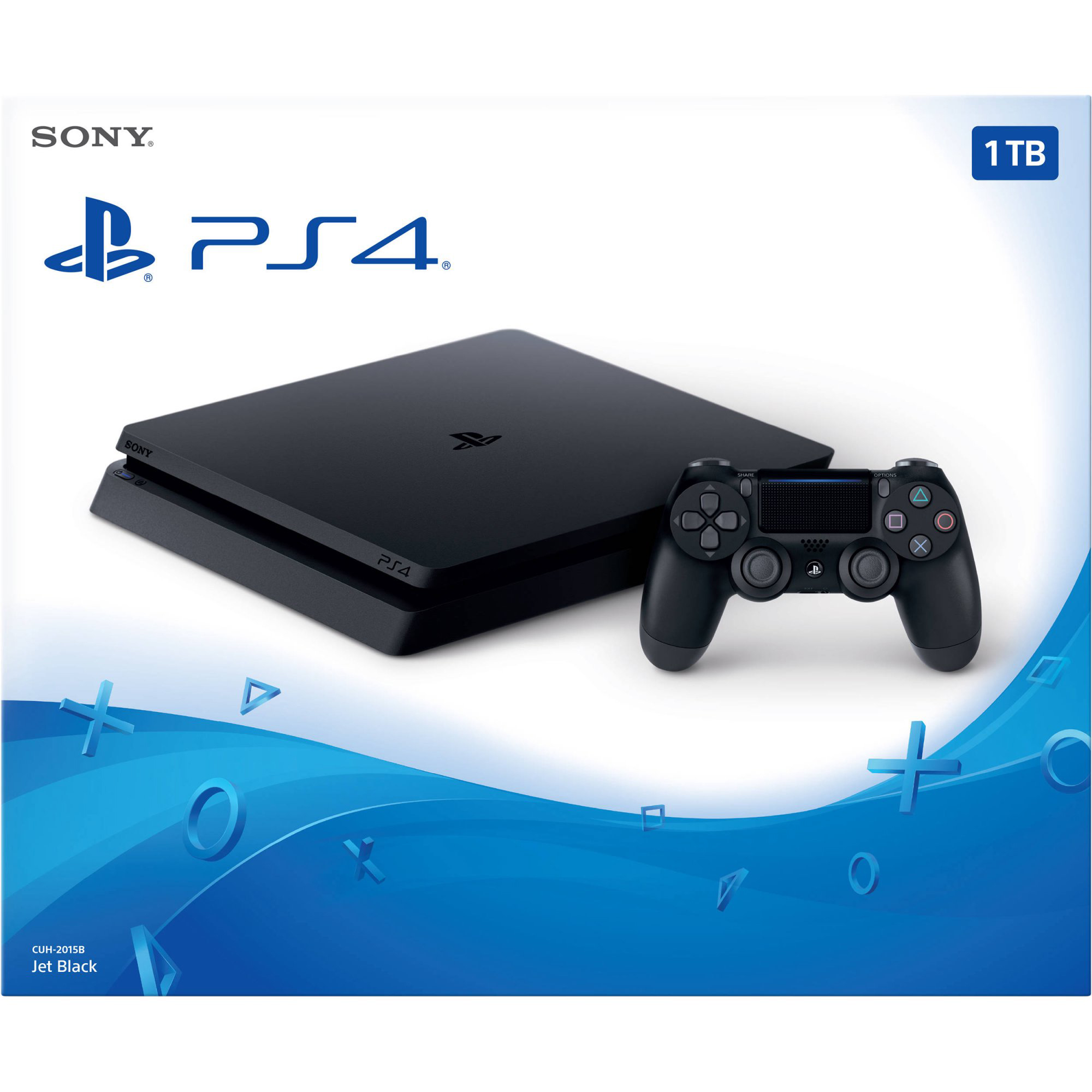 Sony PlayStation 4 Slim 1TB Gaming Console, Black, CUH-2115B - image 2 of 9