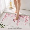 thumbnail image 3 of Pink Ombre Botanical Door Mat&nbsp;Indoor Outdoor Entrance, Non Slip Rug for Kitchen Bathroom Entryway Rug, Watercolor Pastoral Leaf Farmhouse Washable Doormat Floor Mat for Office 24x36 Inch, 3 of 8