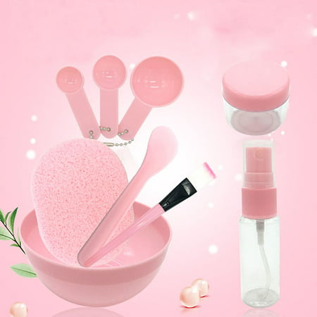 9 in 1 Women Girl's Facial Mask Mixing Bowl Kit Brush Spoon Stick Gauge Tool DIY Beauty Face Care