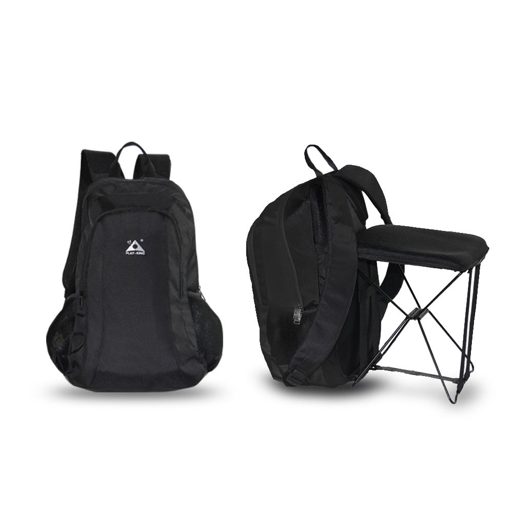 backpack with folding chair