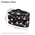 thumbnail image 6 of HELLHERO Portable Travel Steamer Storage Case Santa Claus and Snowflakes Lightweight Travel Home St.Patrick's Day(Bag Only), 6 of 6