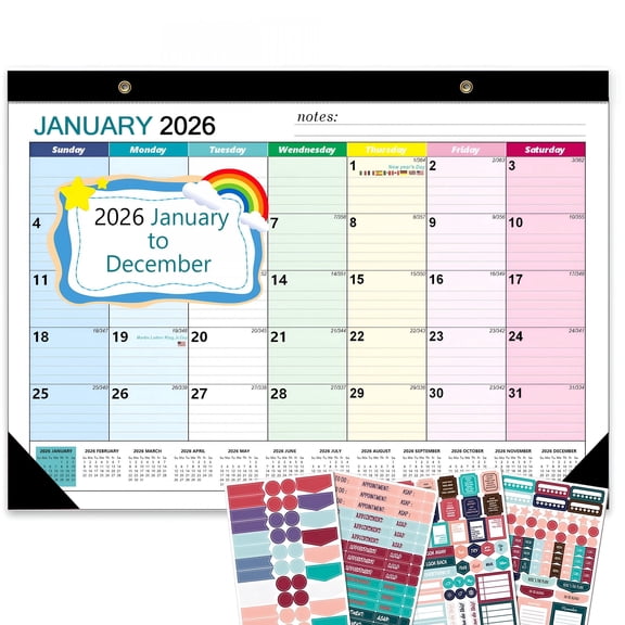 CCOCC 2026 New Desk Calendar 2026(Jan-Dec 2026)Large Monthly Desktop/Wall Calendar Academic Planner Pad,Perfect for Office Home Work Gift 2026 Calendar for Office, Home, School, Study, Workspace