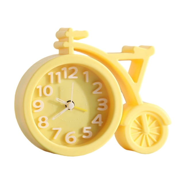 Ovzne Alarm Clock Desk Bike Mini Clock Student Children's Colorful Mini Decoration Bedside Table Alarm Clocks With Quartz Motion On Clearance