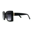 thumbnail image 3 of Square Mod Designer Chic Plastic Fashion Butterfly Sunglasses Black Smoke, 3 of 4