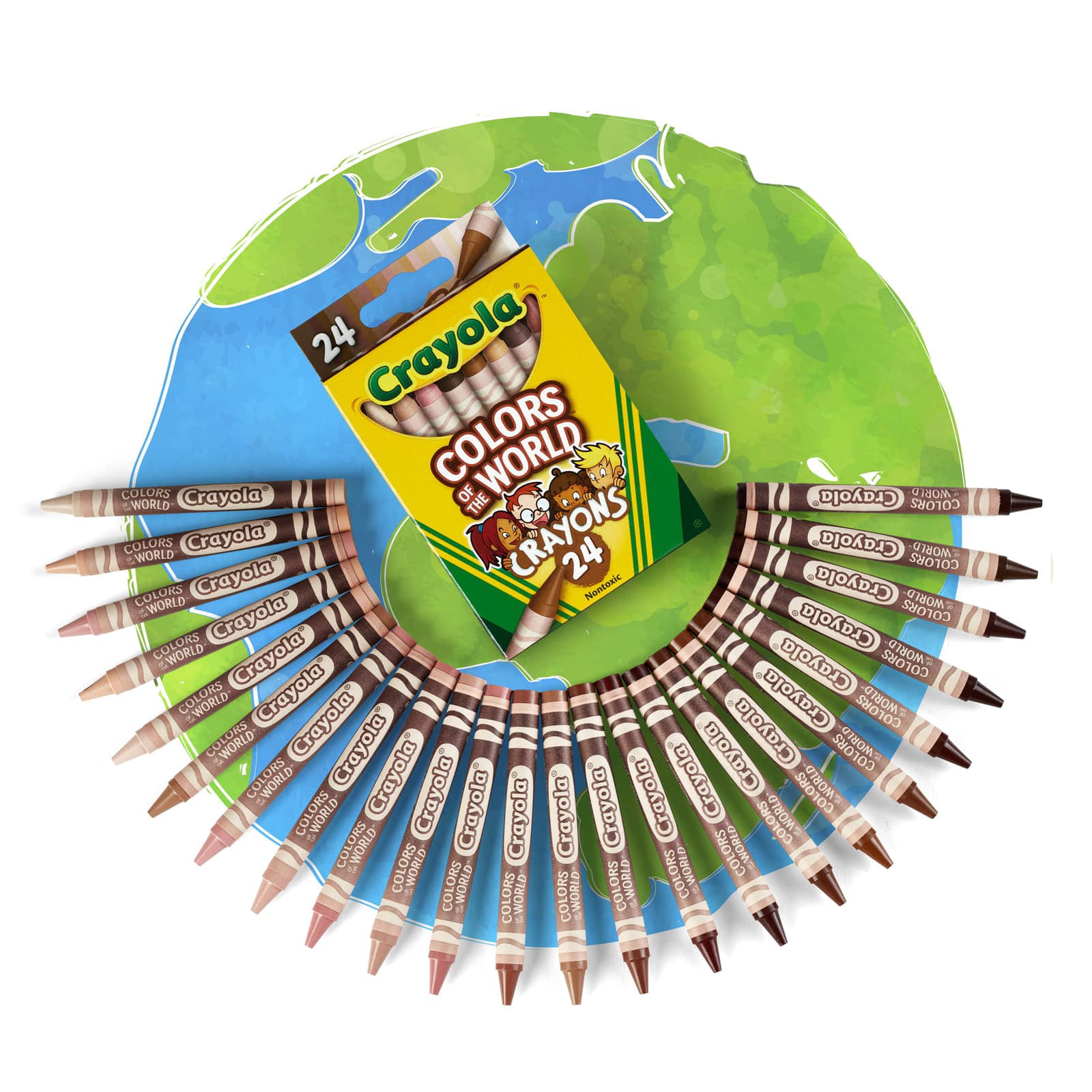 12 Packs: 24 ct. (288 total) Crayola® Colors of the World™ Skin Tone Crayons - 3