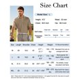 thumbnail image 7 of Puli Men's Short Sleeve Stand Collar Golf Polo 3-Snap 4-Way Stretch Moisture-Wicking Quick Dry, 7 of 7