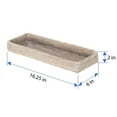 thumbnail image 6 of Kouboo La Jolla Elongated Rattan Vanity Tray Wicker Storage For Paper, Hand Towel Bathroom Vanity Organizer Countertop, White Wash, 6 of 11