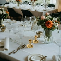 VORCOOL 2Pcs Centerpiece Candle Sticks Vintage Golden Candle Holders for Birthdays Celebrations