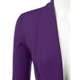 thumbnail image 4 of Doublju Women's Lightweight Thin 3/4 Sleeve Open Front Blazer with Plus Size, 4 of 4