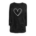 thumbnail image 4 of Hipattires Fleece Warm Shirts for Women Casual Pullover Dressy Crew Neck Fashion Winter Womens Tops, 4 of 4