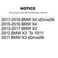 thumbnail image 2 of CMX Front Rear Ceramic Brake Pads Kit for Car BMW X3 X4 KCX-100391, 2 of 9