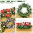 thumbnail image 5 of 2025 New Year Christmas Wreaths Door Hanging 30cm Large Christmas Wreath for Door Window Artificial Hanging Home Party Decor, 5 of 7