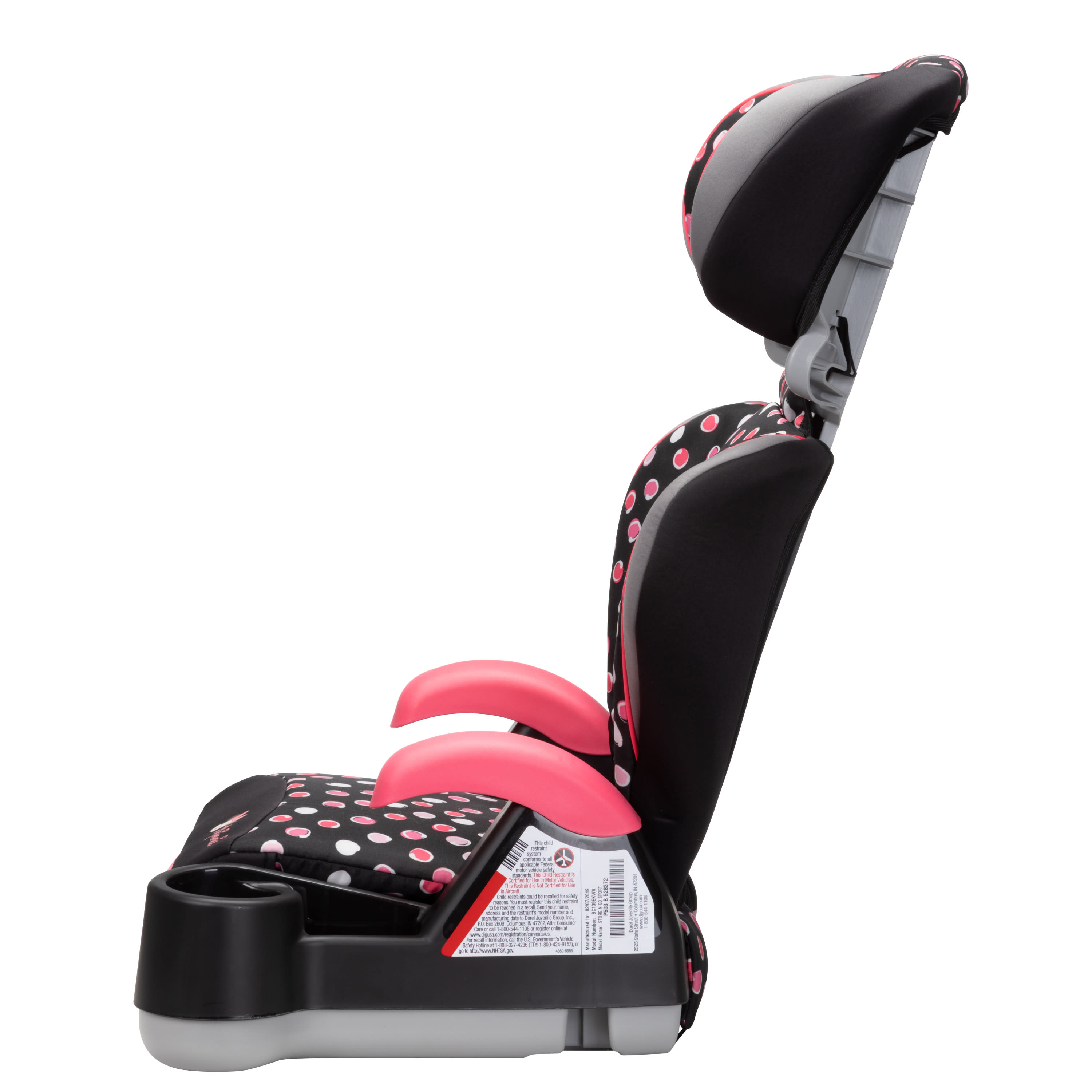 Disney Baby Store 'n Go Sport Booster Car Seat, Minnie Mash Up - image 21 of 21