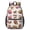 Football Bow White, variant on Football Helmet Beige Pattern 17" School Backpacks for Teens,Waterproof Oxford Fabric,S-Shape Padded Straps for School,Travel,Hiking,Camping
