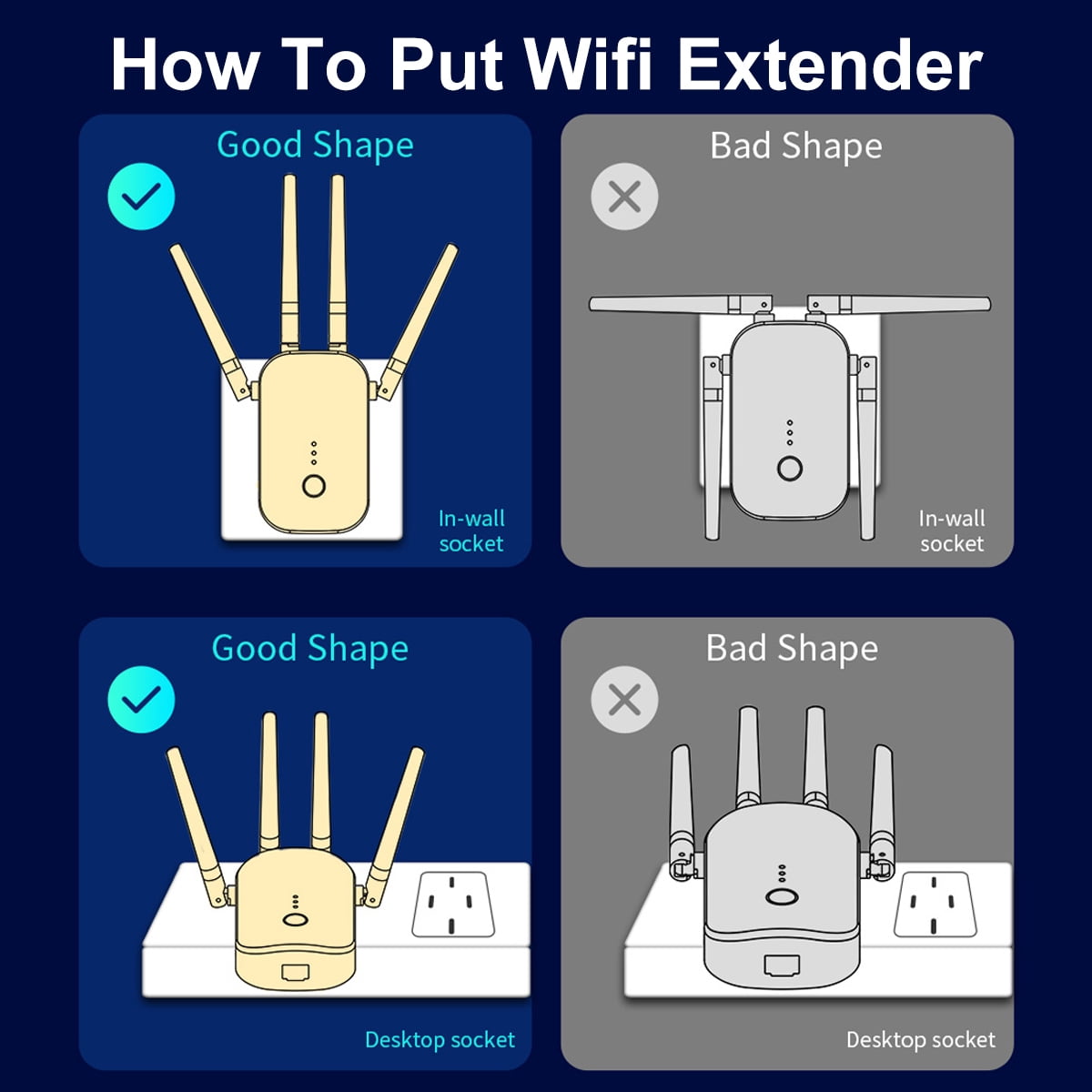 Asafbwe 2025 WiFi Extender Signal Booster - Longest Range Up to 8500 sq.ft, Internet Repeater for Home and Outdoor