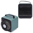 thumbnail image 4 of Purificador de aire de iones negativos 2 en 1, enfriador de aire portátil, ventilador de refrigeración USB con 3 velocidades de viento, color verde, 4 of 14